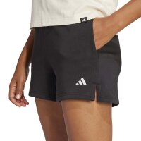 adidas Essentials S Logo Feel Cozy kurze Hose Damen - black/white