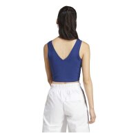 adidas Essentials S Logo Cotton Lifestyle Tank Ärmelloses Shirt Damen - dkblue/white