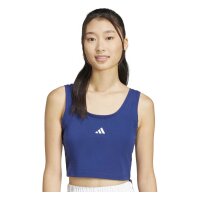 adidas Essentials S Logo Cotton Lifestyle Tank Ärmelloses Shirt Damen - dkblue/white