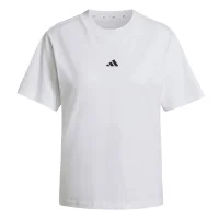 adidas Essentials S Logo Cotton T-Shirt Damen - white/black