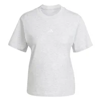 adidas Essentials S Logo Cotton T-Shirt Damen - lgreyh/white