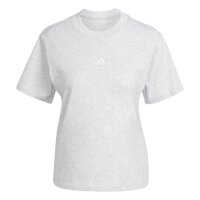 adidas Essentials S Logo Cotton T-Shirt Damen - lgreyh/white