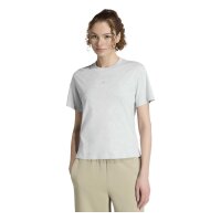 adidas Essentials S Logo Cotton T-Shirt Damen - lgreyh/white