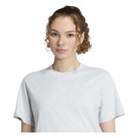 adidas Essentials S Logo Cotton T-Shirt Damen - lgreyh/white