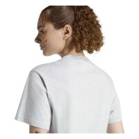 adidas Essentials S Logo Cotton T-Shirt Damen - lgreyh/white