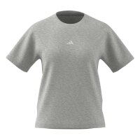 adidas Essentials S Logo Cotton T-Shirt Damen - lgreyh/white