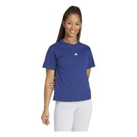 adidas Essentials S Logo Cotton T-Shirt Damen - dkblue/white