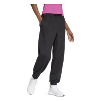 adidas Essentials Linear French Terry Cuffed lange Hose Damen - black/white