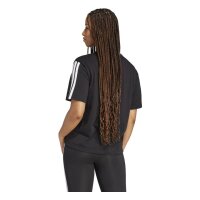 adidas Essentials 3-Stripes Boyfriend T-Shirt Damen - black/white