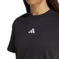adidas Essentials 3-Stripes Boyfriend T-Shirt Damen - black/white