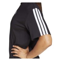 adidas Essentials 3-Stripes Boyfriend T-Shirt Damen - black/white