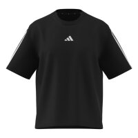 adidas Essentials 3-Stripes Boyfriend T-Shirt Damen - black/white