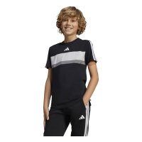 adidas Seasonal Essentials Tiberio 3 Stripes T-Shirt Kinder - black/white