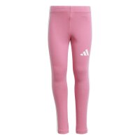 adidas Seasonal Essentials Tiberio 3 Stripes Fleece Leggings Set Trainingsanzug Kinder - trupnk/white/clpink