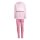 adidas Seasonal Essentials Tiberio 3 Stripes Fleece Leggings Set Trainingsanzug Kinder - trupnk/white/clpink