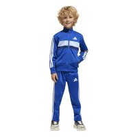 adidas Seasonal Essentials Tiberio 3 Stripes Tricot Trainingsanzug Kinder - royblu/white/globlu