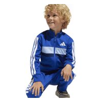 adidas Seasonal Essentials Tiberio 3 Stripes Tricot Trainingsanzug Kinder - royblu/white/globlu