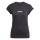 adidas Essentials Linear Cotton T-Shirt Damen - black/white