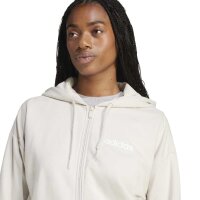 adidas Essentials Linear French Terry Kapuzenjacke Damen - wonalu/white