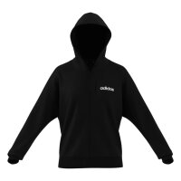 adidas Essentials Linear French Terry Kapuzenjacke Damen - black/white