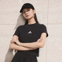 adidas Essentials 3 Stripes Slim Baby T-Shirt Damen - black/white