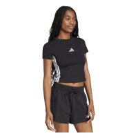 adidas Essentials 3 Stripes Slim Baby T-Shirt Damen - black/white