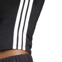 adidas Essentials 3 Stripes Slim Baby T-Shirt Damen - black/white