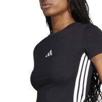 adidas Essentials 3 Stripes Slim Baby T-Shirt Damen - black/white