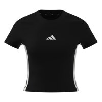 adidas Essentials 3 Stripes Slim Baby T-Shirt Damen - black/white