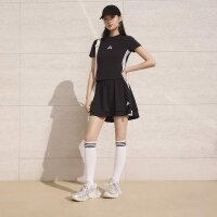 adidas Essentials 3 Stripes Slim Baby T-Shirt Damen - black/white