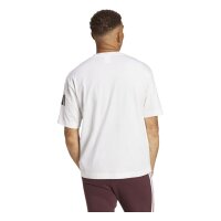adidas Essentials Lose Fit Three Bar T-Shirt Herren - white/black