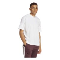 adidas Essentials Lose Fit Three Bar T-Shirt Herren - white/black