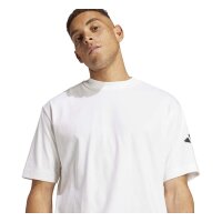 adidas Essentials Lose Fit Three Bar T-Shirt Herren - white/black