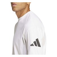 adidas Essentials Lose Fit Three Bar T-Shirt Herren - white/black