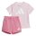 adidas Essentials T-Shirt Set Baby - clpink/white