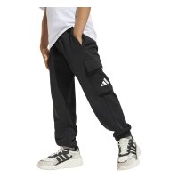 adidas Essentials Cargo lange Hose Kinder - black/white