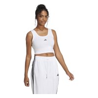 adidas Essentials S Logo Cotton Lifestyle Tank Ärmelloses Shirt Damen - white/black