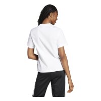 adidas Essentials 3-Stripes Cotton T-Shirt Damen - white/black
