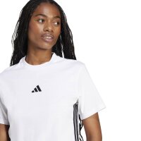 adidas Essentials 3-Stripes Cotton T-Shirt Damen - white/black