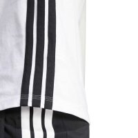 adidas Essentials 3-Stripes Cotton T-Shirt Damen - white/black