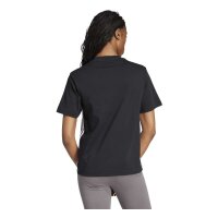adidas Essentials 3-Stripes Cotton T-Shirt Damen - black/white