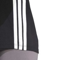 adidas Essentials 3-Stripes Cotton T-Shirt Damen - black/white