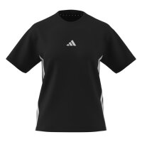 adidas Essentials 3-Stripes Cotton T-Shirt Damen - black/white
