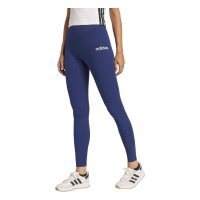 adidas Essentials Linear Cotton Leggings Damen - dkblue/white
