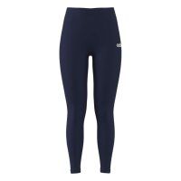 adidas Essentials Linear Cotton Leggings Damen - dkblue/white