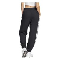 adidas Essentials 3-Stripes French Terry Cuffed lange Hose Damen - black/white
