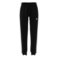 adidas Essentials 3-Stripes French Terry Cuffed lange Hose Damen - black/white