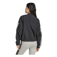 adidas Essentials 3-Stripes Lifestyle Woven Bomber Jacke Damen - black/white