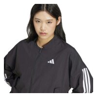 adidas Essentials 3-Stripes Lifestyle Woven Bomber Jacke Damen - black/white
