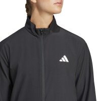 adidas Workout Essentials 3-Stripes Woven Warm Up Trainingsjacke Damen - black/white